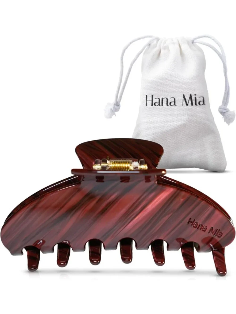 Chic Burgundy 4-Inch Claw Clip for Women | Secure Hold Hair Accessory for Upsdos